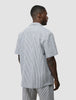 Seersucker Short Sleeve Shirt Navy Stripes