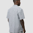 Seersucker Short Sleeve Shirt Navy Stripes