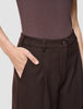 Women's Serene Pants Wide Chocolate Herringbone