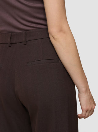 Women's Serene Pants Wide Chocolate Herringbone
