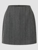 Women's Serene Short Skirt Grey Herringbone