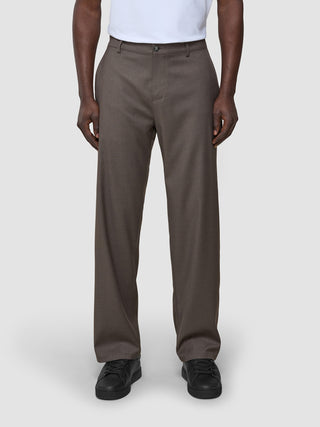 Siena Pants Relaxed Fit Dark Chestnut Melange