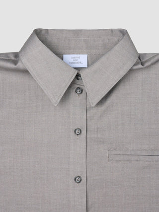 Women's Skye Shirt Mellow Beige Herringbone