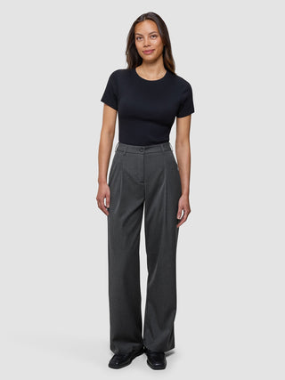 Women's Skye Pants Wide Charcoal Melange