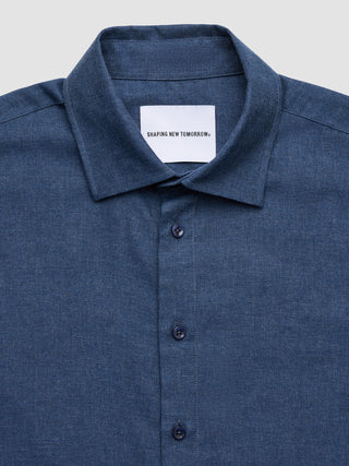 Soft Flannel Shirt Dark Navy