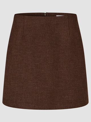 Sorae Set Espresso Short Jacket and Short Skirt