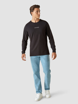 Supima Autograph Long-Sleeved T-Shirt Black