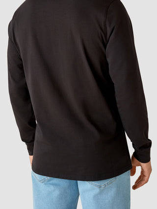 Supima Autograph Long-Sleeved T-Shirt Black