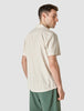 Tech Linen Bowling Short Sleeve Shirt Sandshell Stripe