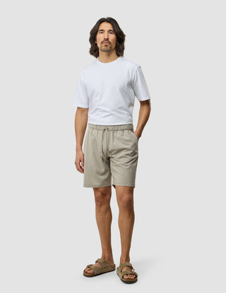 Tech Linen Elastic Shorts Sandshell