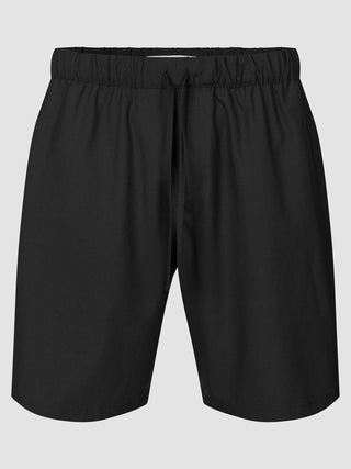 Tech Linen Elastic Shorts Black
