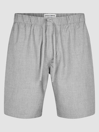 Tech Linen Elastic Shorts Charcoal