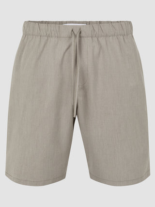 Tech Linen Elastic Shorts Raw Beige