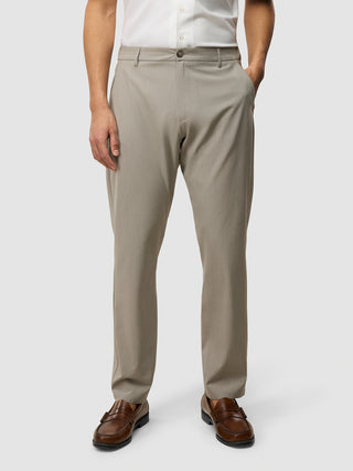 Tech Linen Elastic Pants Raw Beige