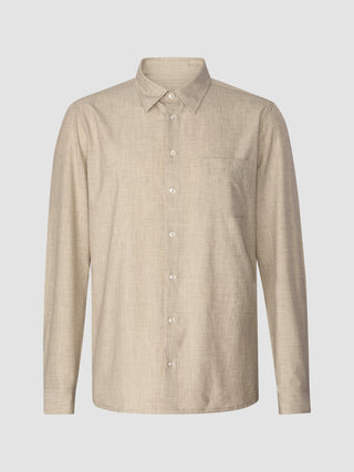 Tech Linen Casual Shirt Sandshell