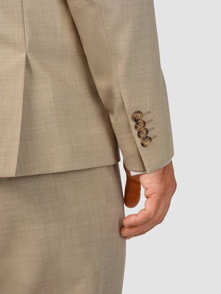 Tech Wool Blazer Sand Slim