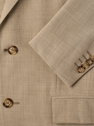 Tech Wool Blazer Sand Slim