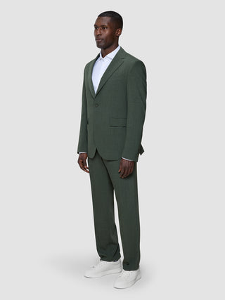 Tech Wool Blazer Green Night Slim