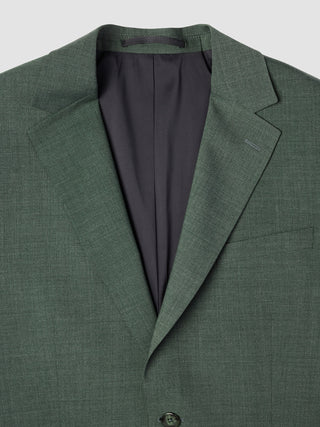 Tech Wool Blazer Green Night Slim