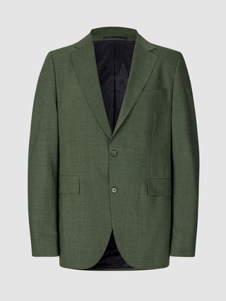 Tech Wool Blazer Green Night Slim