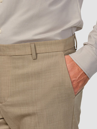 Tech Wool Suit Pants Regular Sand