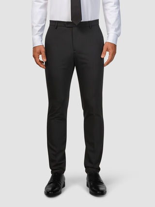 Tech Wool Suit Pants Slim Black