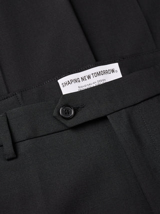 Tech Wool Suit Pants Slim Black