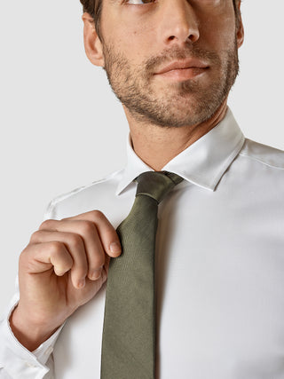 Tie Herringbone Remote Green