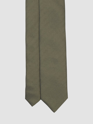 Tie Herringbone Remote Green