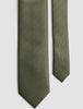 Tie Herringbone Olive Steel