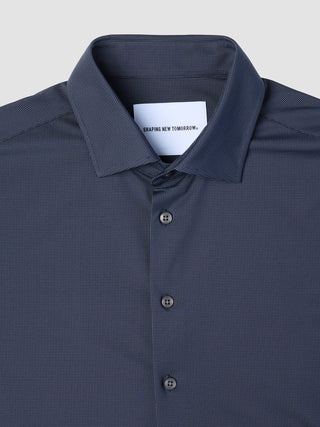 Travel Shirt Dark Navy Slim