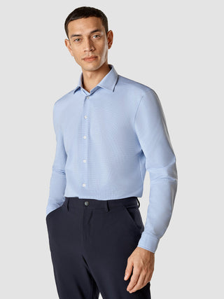 Travel Shirt Light Blue Slim