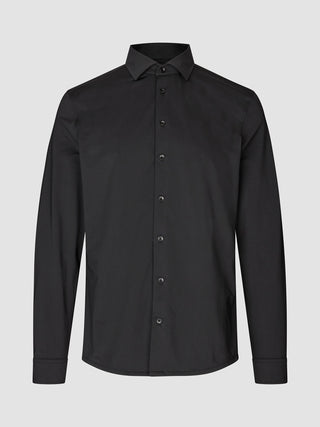 Travel Shirt Black Slim