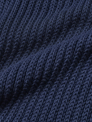 Women's Structured Knit Top Navy