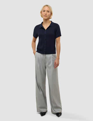 Women's Structured Polo Navy