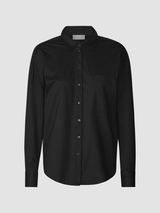 Oversized Long Sleeve Shirt Black