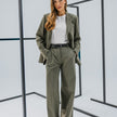 Essential Blazer Dark Olive