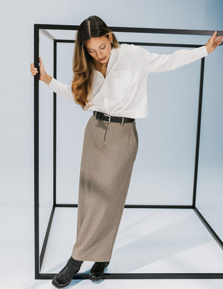 Essential Maxi Skirt Latte