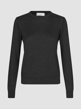 Fine Knit Crewneck Black