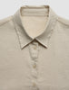 Women's Linen Shirt Short Sleeved Sandy Beige