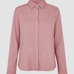 Linen Set Dusty Cerise Long Sleeved Shirt & Relaxed Pants