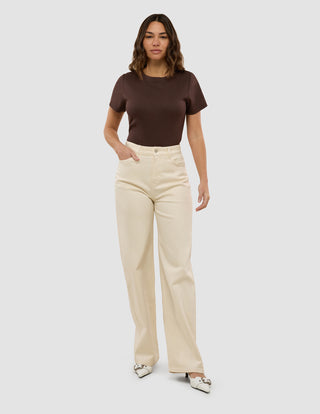Women's Relaxed Jeans Off White