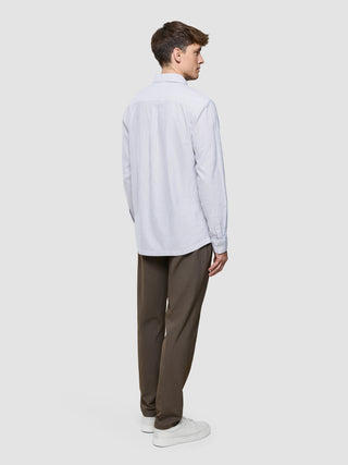 All-Day Oxford Shirt Beige Stripes