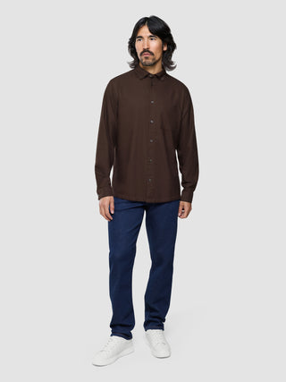 All-Day Oxford Shirt Dark Brown