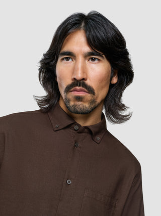 All-Day Oxford Shirt Dark Brown