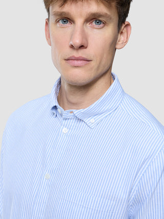 All-Day Oxford Shirt Light Blue Stripes