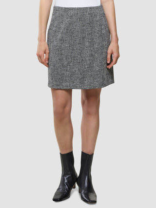 Ashryn Set Domino Herringbone Blazer and Short Skirt