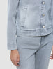 Women's Classic Denim Jacket Light Grey Washed