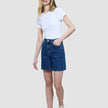 Women Classic Denim Shorts Medium Blue