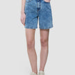 Women Classic Denim Shorts Snow Blue Wash
